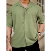 Bubble Green Half Sleeve Shirt-L / Green