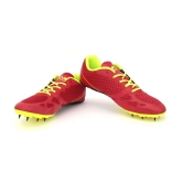 Nivia Running Spikes  Red Hiking Shoes - 5