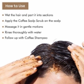 mCaffeine Naked & Raw Coffee Scalp Scrub for Dandruff Control & Scalp Exfoliation (250 gm)