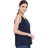 ALL WAYS YOU Women Top Crepe fabric  Blue XS