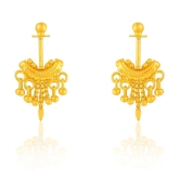 LUV FASHION Golden Threader Earrings ( Pack of 1 ) - Golden