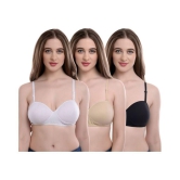 Softskin Poly Cotton T-Shirt Bra - Multi Color - 32B