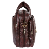 Da Tasche Brown Leather Office Bag