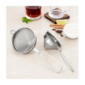 TINUMS Silver Steel Strainer ( Pack of 1 ) - Silver