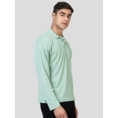 YHA - Mint Green Cotton Blend Regular Fit Mens Polo T Shirt ( Pack of 1 ) - None