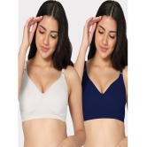 IN CARE LINGERIE - Multicolor Cotton Non Padded Women's T-Shirt Bra ( Pack of 2 ) - None