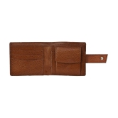 GEEO Mud Brown Leather Mens Two Fold Wallet ( Pack of 1 ) - Mud Brown