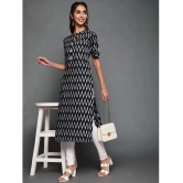 Antaran Cotton Striped Straight Womens Kurti - Black ( Pack of 1 ) - None