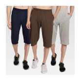 Zeffit - Multi Cotton Blend Mens Three-Fourths ( Pack of 3 ) - None