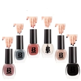 BANETION|JADE-27|Quick Drying | No Harmful Chemicals | No Chip Formula | Glossy Finish | Long Lasting | Smooth Application| High Shine Nail Polish For Women Pack of 6 (9ML)