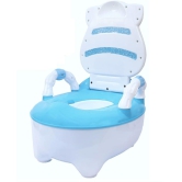 Mommers Potty Training Toilet Seat Lightweight Portable Potty Great for Travel - Seat to Encourage Practice for Toddler Baby Children Infants - Blue