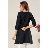 Glomee - Black Viscose Women's Tunic ( Pack of 1 ) - None