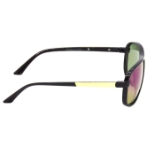 Hrinkar Multicolor Rectangular Glasses Black Frame Best Goggles for Men & Women - HRS473-BK-BU-GRN