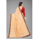 ofline selection - Peach Silk Blend Saree With Blouse Piece ( Pack of 1 ) - Peach