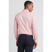 Men Pink Slim Fit Formal Full Sleeves Formal Shirt