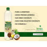 Jeevasassya Wood Pressed & Unrefined Coconut Oil 1 L (Chekku) For Cooking, Ayurvedic Practices, Skin & Hair Care