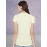 Fabflee - 100% Cotton Regular Yellow Womens T-Shirt ( Pack of 1 ) - None