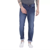 Men Regular Mid Rise Blue Jeans