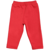 BOYS TRACK PANT SOLID RED POPPY - None