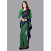 Anand Sarees - Green Georgette Saree With Blouse Piece ( Pack of 1 ) - Green