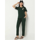 Smarty Pants Green Cotton Womens Nightwear Nightsuit Sets ( Pack of 1 ) - None