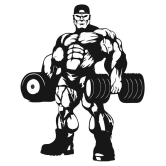 Asmi Collection Body Builder Wrestler Wall Stickers for Gym Sticker ( 60 x 48 cms )