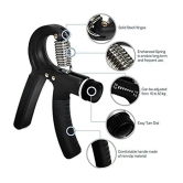 Adjustable Hand Grip Strengthener, Hand Gripper for Men & Women , Pack of 1 - Black