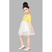 Coxxup Yellow Net Girls Frock ( Pack of 1 ) - None