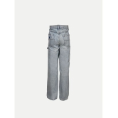 Teen Boys Ice Blue Washed Denim Pant - None