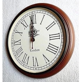 Nautical Collection Wooden Wall Clock Antique Style Art Unique Decorative for Home & Office-Brown