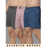 broon Multicolor BOXER SHORTS Cotton Men's Boxer- ( Pack of 3 ) - None