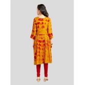 Aarika Yellow Rayon Girls Anarkali Suit Set ( Pack of 1 ) - None