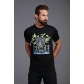 Never Been Seen Printed Black T-Shirt for Men S