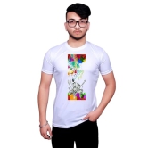 NITYANAND CREATIONS Round Neck White Holi T-Shirt for MEN-HOLI-T-SHIRT-11525-S