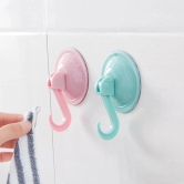Self Adhesive Wall Vacuum Silicone Suction Hooks, Heavy Duty Sticky Hooks for Hanging. Adhesive Hooks for Wall, Hangers for Hanging Kitchen, Bathroom etc. (Pack of 6)