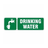 Asmi Collection Self Adhesive Drinking Water Sign Wall Sticker ( 10 x 30 cms )