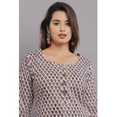 JC4U - Maroon Cotton Womens Straight Kurti ( Pack of 1 ) - None