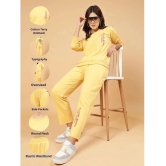 Rigo Yellow Fleece Printed Tracksuit - Pack of 1 - None