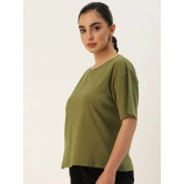 Bene Kleed Green Cotton Loose Fit Womens T-Shirt ( Pack of 1 ) - None