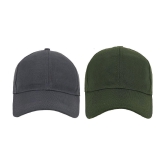 Zacharias - Multi Color Cotton Blend Men's Cap ( Pack of 2 ) - Multi Color