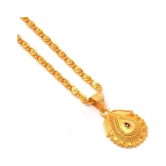 Jewar Mandi New Design Gold Plated Locket/Pendant with Link Chain Daily use for Men, Women & Girls, Boys - None