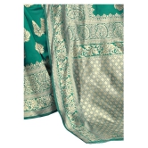 ofline selection Green Jacquard Saree - Single