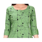 Meher Impex - Green Cotton Blend Womens A-line Kurti ( Pack of 1 ) - None