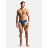 Jockey US17 Men Super Combed Cotton Rib Solid Brief - Poseidon - None