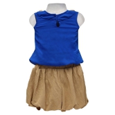 Zadums Girls Top & Shorts Dress, Blue - 6-7 Years