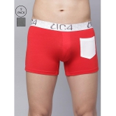 IC4 - Multicolor Cotton Blend Men's Trunks ( Pack of 2 ) - M