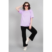 PPTHEFASHIONHUB Lavender Cotton Womens T-Shirt ( Pack of 1 ) - None