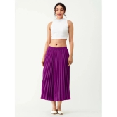 JASH CREATION Magenta Polyester Womens Flared Skirt ( Pack of 1 ) - None