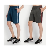 Zeffit Multicolor Cotton Blend Mens Shorts ( Pack of 2 ) - None