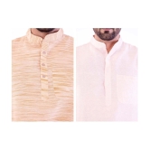 DESHBANDHU DBK - Muticolor Cotton Mens Regular Kurta ( Pack of 2 ) - None